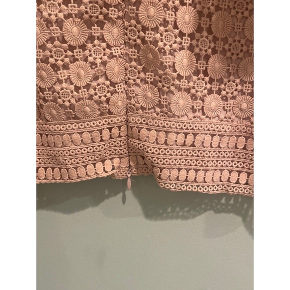 Chi‎ wish Lace Top Women's Short Sleeve Pink Blouse Size XS - Picture 5 of 7